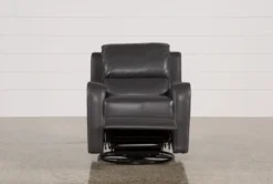 Scorpio Dark Grey Wallaway Swivel Glider Recliner -Modern Office Shop 107893 2