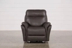 Bowie Leather Power Gliding Rocker Recliner With Power Headrest & USB -Modern Office Shop 110393 1