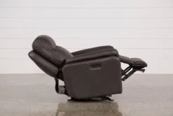 Bowie Leather Power Gliding Rocker Recliner With Power Headrest & USB -Modern Office Shop 110393 5