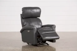 Dev Smoke Leather Power Rocker Recliner With Power Headrest & Lumbar -Modern Office Shop 207214 4