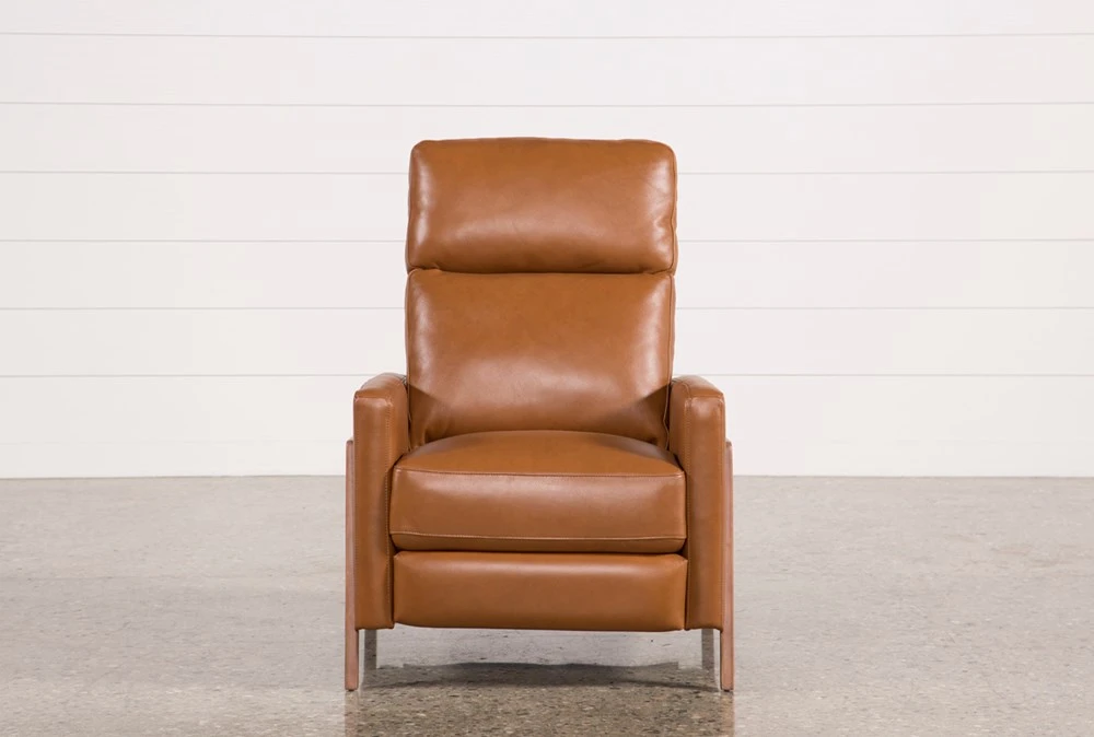 Daniel Nutmeg Leather Push Back Recliner 4 Daniel Nutmeg Leather Push Back Recliner - Image 2