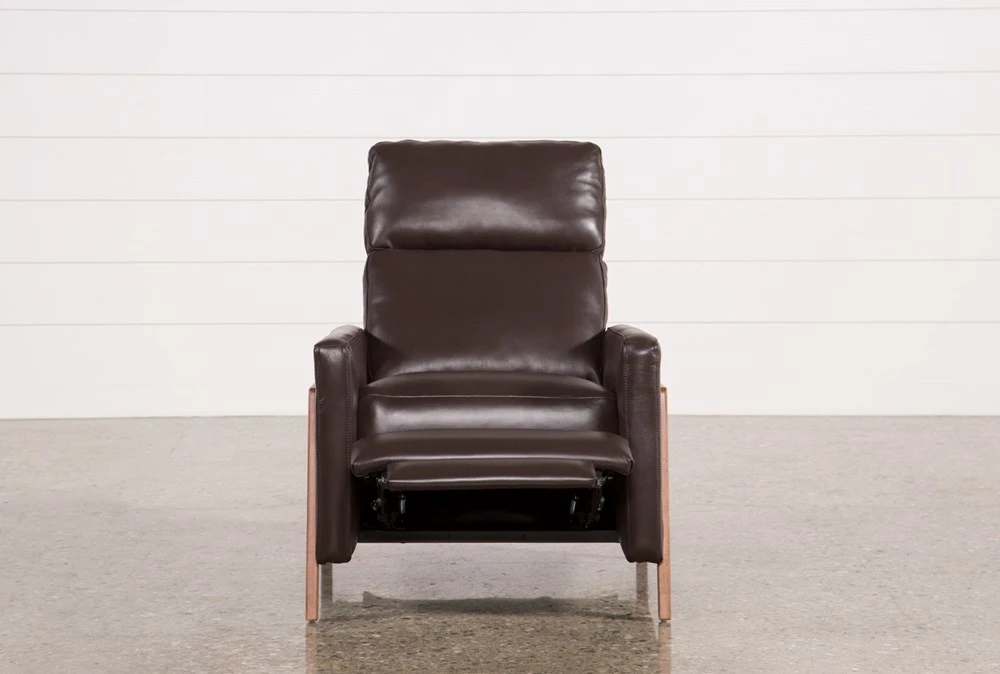 Daniel Chocolate Leather Push Back Recliner 7 Daniel Chocolate Leather Push Back Recliner - Image 5