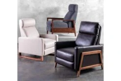 Daniel Chocolate Leather Push Back Recliner 19 Daniel Chocolate Leather Push Back Recliner -Modern Office Shop 207221 brown leather pressback recliner room 7