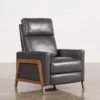 Daniel Smoke Leather Push Back Recliner -Modern Office Shop 207222 0