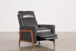 Daniel Smoke Leather Push Back Recliner -Modern Office Shop 207222 3