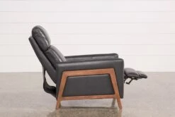Daniel Smoke Leather Push Back Recliner -Modern Office Shop 207222 4