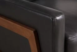 Daniel Smoke Leather Push Back Recliner -Modern Office Shop 207222 5