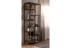 Austin 83" Bookcase -Modern Office Shop 209190 brown metal room divider room 45