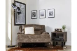 Garland Bark Cuddler Power Recliner With Power Headrest & USB -Modern Office Shop 218301 brown fabric recliner room 36