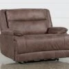 Garland Bark Cuddler Power Recliner With Power Headrest & USB -Modern Office Shop 218301 grey fabric recliner 1