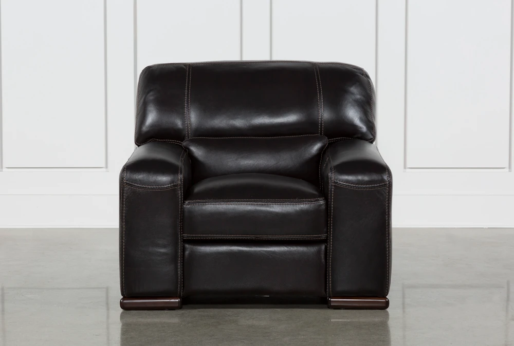 Grandin Blackberry Leather Chair 4 Grandin Blackberry Leather Chair - Image 2