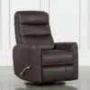 Hercules Chocolate Swivel Glider Rocker Recliner With Adjustable Headrest -Modern Office Shop 228211 brown fabric recliner 1