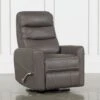 Hercules Grey Swivel Glider Rocker Recliner With Adjustable Headrest -Modern Office Shop 228212 grey fabric recliner 1
