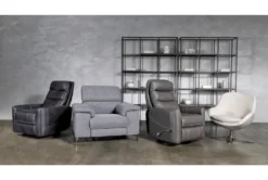 Hercules Grey Swivel Glider Rocker Recliner With Adjustable Headrest 15 Hercules Grey Swivel Glider Rocker Recliner With Adjustable Headrest -Modern Office Shop 228212 grey fabric recliner room 08