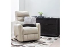 Hercules Oyster Swivel Glider Rocker Recliner With Adjustable Headrest -Modern Office Shop 228214 beige fabric recliner room 10