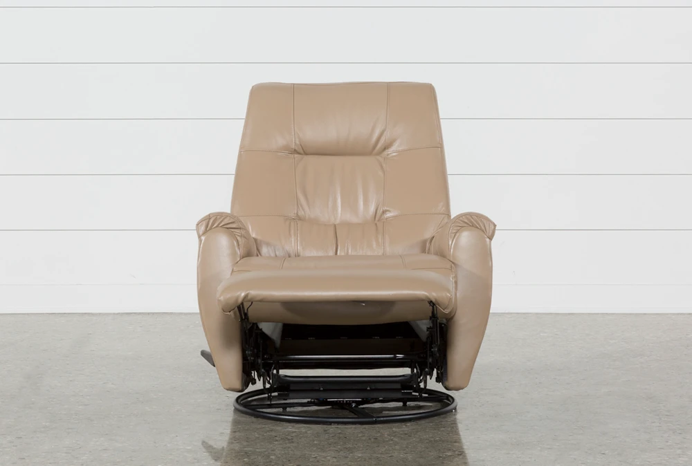 Rogan II Leather Cafe Latte Swivel Glider Recliner 5 Rogan II Leather Cafe Latte Swivel Glider Recliner - Image 3