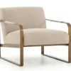 Jules Chair-Stonewash Print Ecru -Modern Office Shop 228373 beige fabric arm chair 1