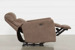 Siri Light Brown Power Wallaway Recliner -Modern Office Shop 233031 brown fabric power recliner 5