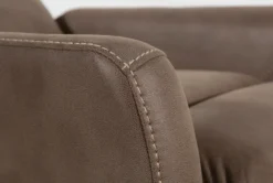 Siri Light Brown Power Wallaway Recliner -Modern Office Shop 233031 brown fabric power recliner 6