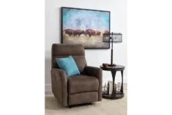 Siri Light Brown Power Wallaway Recliner -Modern Office Shop 233031 brown fabric recliner room 31