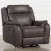 Griffin Grey Power Recliner -Modern Office Shop 233512 grey fabric power recliner 1