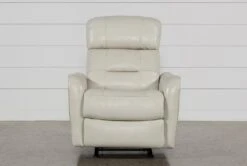 Cici Pearl Leather Power Rocker Recliner With Power Headrest & USB