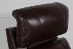 Cici Chocolate Leather Power Rocker Recliner With Power Headrest & USB -Modern Office Shop 240975 brown leather recliner 11