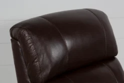 Cici Chocolate Leather Power Rocker Recliner With Power Headrest & USB -Modern Office Shop 240975 brown leather recliner detail 10