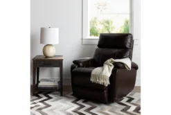 Connie Espresso Power Wallaway Recliner With Power Headrest & USB -Modern Office Shop 240980 brown fabric recliner room 41