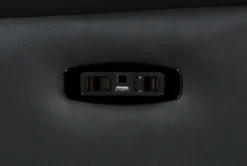 Connie Smoke Power Wallaway Recliner With Power Headrest & USB -Modern Office Shop 240981 grey fabric recliner detail 10