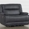 Garland Charcoal Cuddler Power Recliner With Power Headrest & USB -Modern Office Shop 240991 charcoal fabric recliner 1