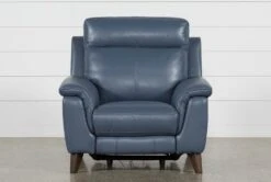 Moana Blue Leather Power Reclining Chair With USB 14 Moana Blue Leather Power Reclining Chair With USB -Modern Office Shop 242010 blue leather power reclining chair detail 04