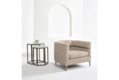 Matteo 38" Arm Chair By Nate Berkus + Jeremiah Brent -Modern Office Shop 243564 natural fabric arm chair room 09