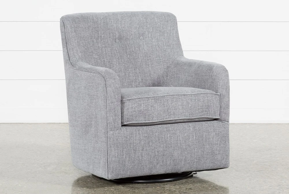 Katrina Grey Swivel Glider Chair 3 Katrina Grey Swivel Glider Chair