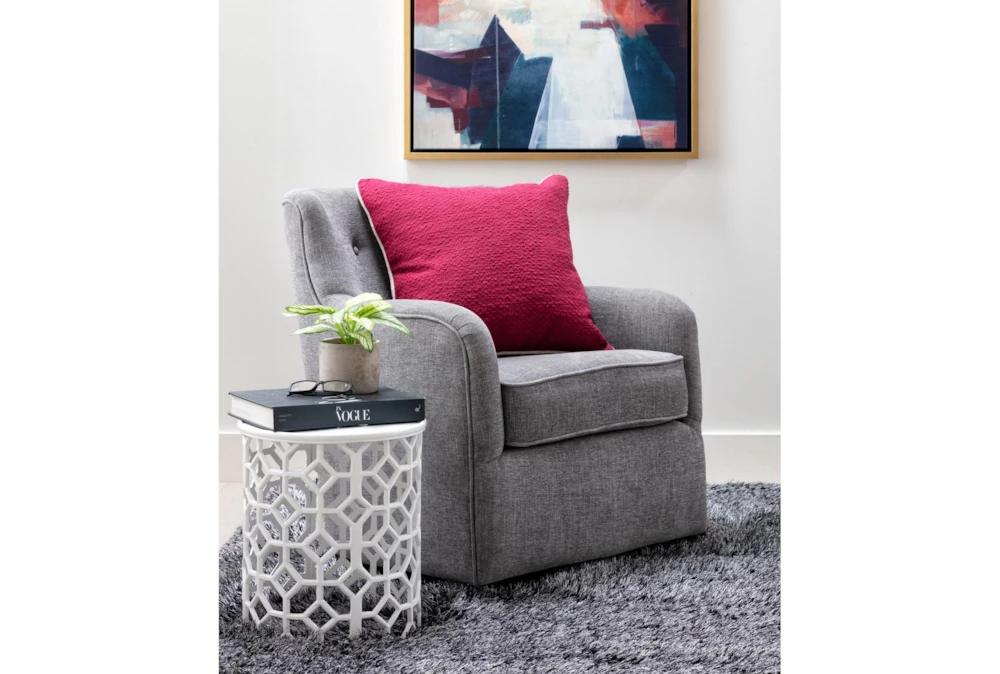 Katrina Grey Swivel Glider Chair 8 Katrina Grey Swivel Glider Chair - Image 6
