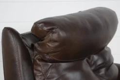 Shane Leather Power Recliner With Power Headrest -Modern Office Shop 244855 brown leather recliner feature 06