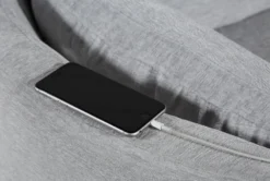 Rayna Dove Power Swivel Glider Recliner -Modern Office Shop 247517 grey fabric swivel glider feature 05