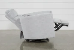 Rayna Dove Power Swivel Glider Recliner -Modern Office Shop 247517 grey fabric swivel glider recline 04