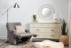 Becca Swivel Glider Recliner -Modern Office Shop 248012 grey fabric recliner room 07