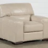 Grandin Wheat Leather Chair -Modern Office Shop 248520 beige leather chair signature 01