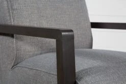 Kathleen Dark Grey Swivel Glider Chair -Modern Office Shop 248829 grey fabric glider arm 03