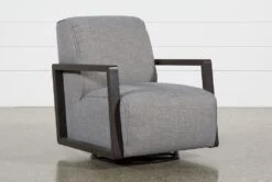 Kathleen Dark Grey Swivel Glider Chair
