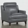 Kathleen Dark Grey Leather Chair 2 Kathleen Dark Grey Leather Chair -Modern Office Shop 248830 grey leather chair signature 01