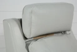 Bridget White Power Wallaway Recliner With Power Headrest, Lumbar & USB -Modern Office Shop 248842 white polyester wallaway feature 07