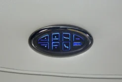 Bridget White Power Wallaway Recliner With Power Headrest, Lumbar & USB -Modern Office Shop 248842 white polyester wallaway feature 09