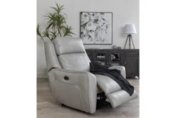 Bridget White Power Wallaway Recliner With Power Headrest, Lumbar & USB -Modern Office Shop 248842 white polyester wallaway room 35