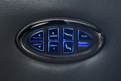 Bridget Grey Power Wallaway Recliner With Power Headrest, Lumbar & USB -Modern Office Shop 248843 grey polyester wallaway feature 18