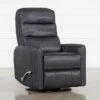 Hercules Black Swivel Glider Rocker Recliner With Adjustable Headrest 2 Hercules Black Swivel Glider Rocker Recliner With Adjustable Headrest -Modern Office Shop 249390 black fabric swivel glider signature 01