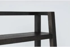 Pierce Espresso 72" Leaning Bookcase -Modern Office Shop 251061 brown wood bookcase detail 44