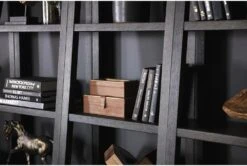 Pierce Espresso 72" Leaning Bookcase -Modern Office Shop 251061 brown wood bookcase room 48